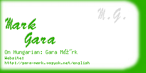 mark gara business card